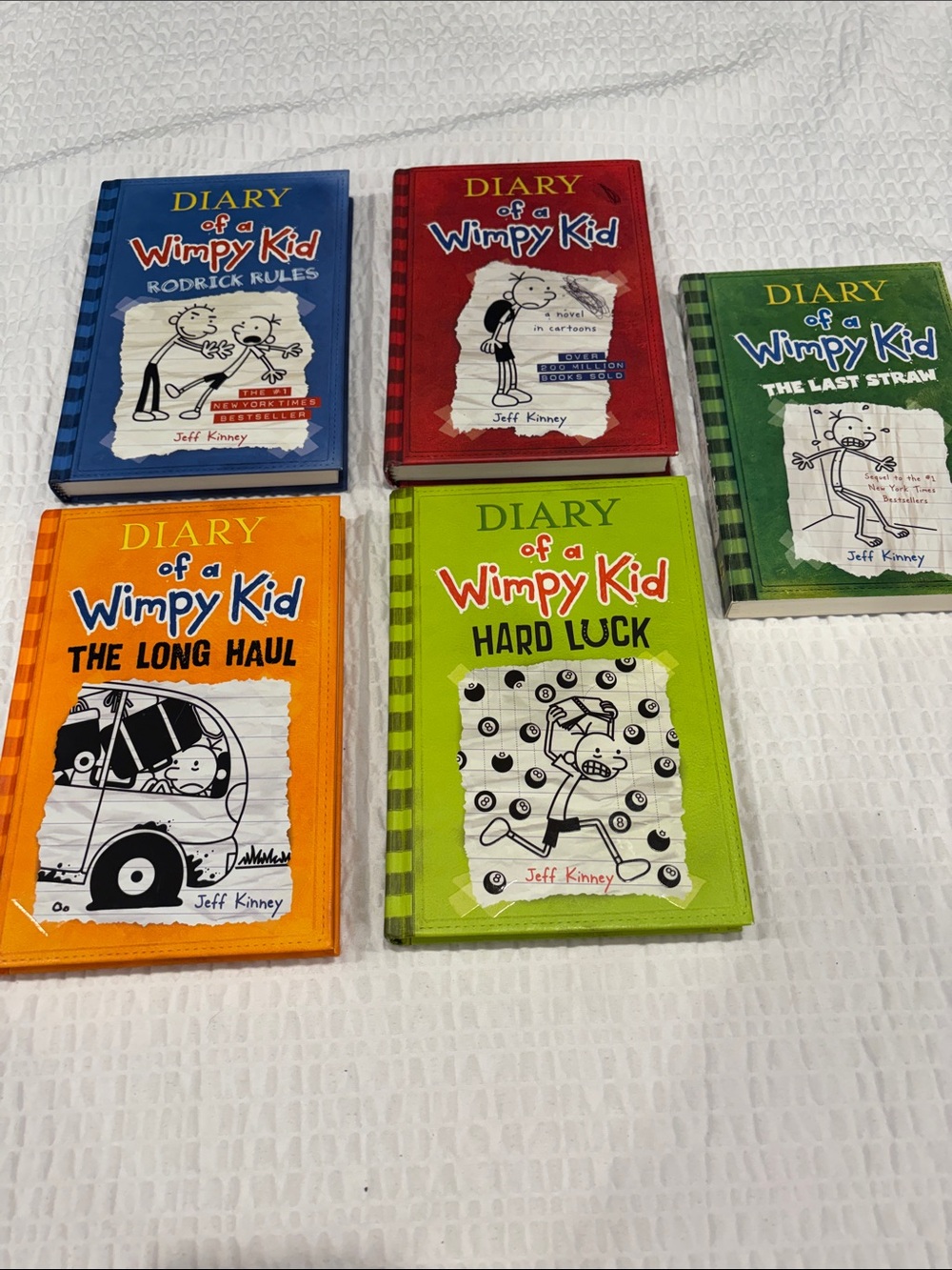 Diary of a Wimpy Kid Hardcover Kids Books
Set of 5